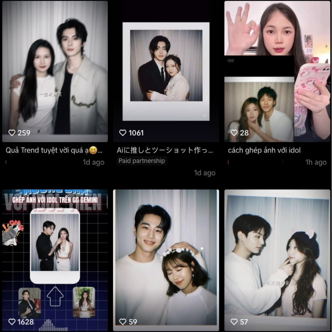 Mat trai cua anh photobooth ghep cung than tuong hinh anh