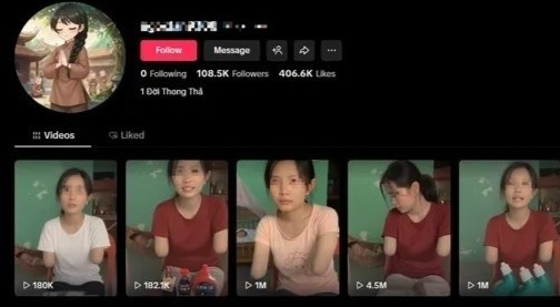Video nghi AI gia nguoi khuyet tat ban hang gay buc xuc hinh anh