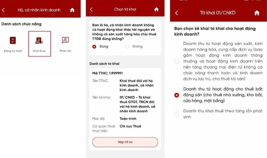 Cara mengajukan SPT pajak melalui eTax Mobile (gambar 2) khai thue tren eTax Mobile anh 2