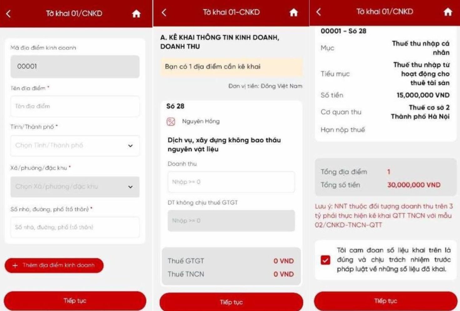 Mengajukan SPT pajak melalui eTax Mobile (gambar 4) khai thue tren eTax Mobile anh 4