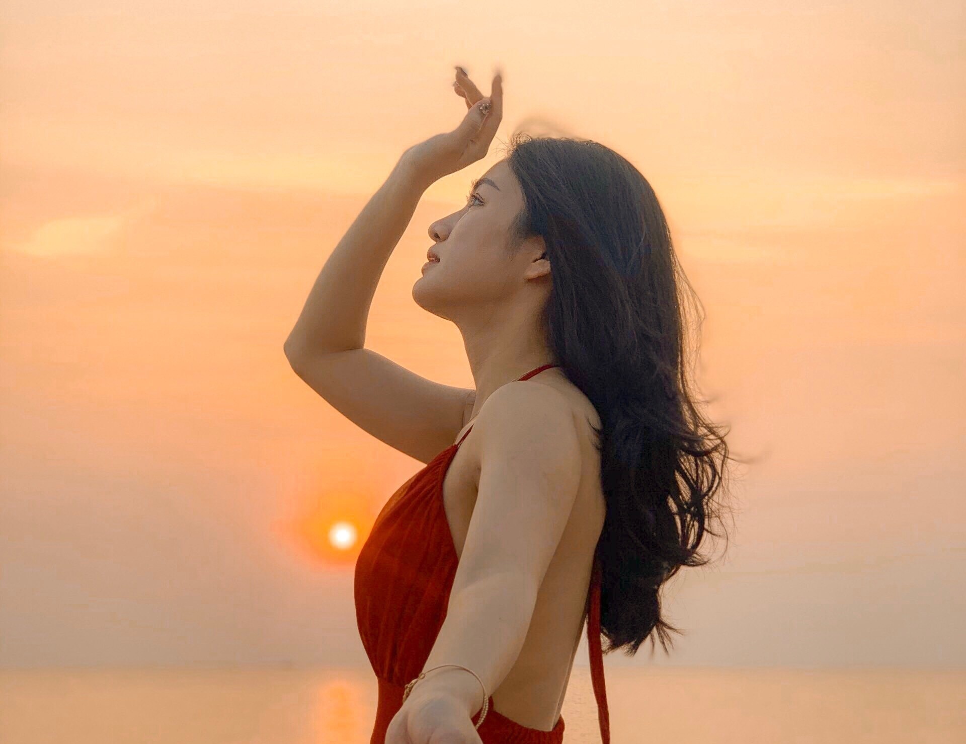 Bi kip 'song ao' voi hoang hon Phu Quoc bang dien thoai hinh anh