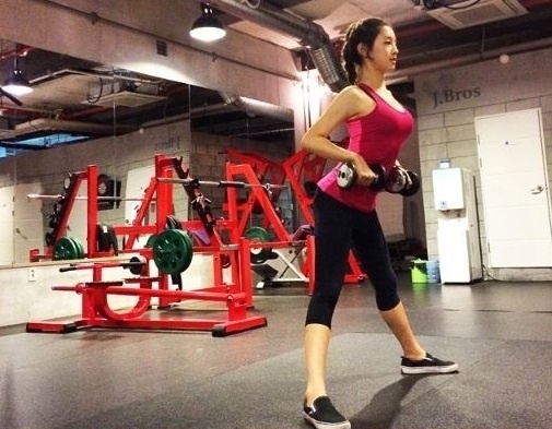Park Boram chia sẻ hình ảnh luyện tập của mình trên Instagram. Ảnh: Allkpop.