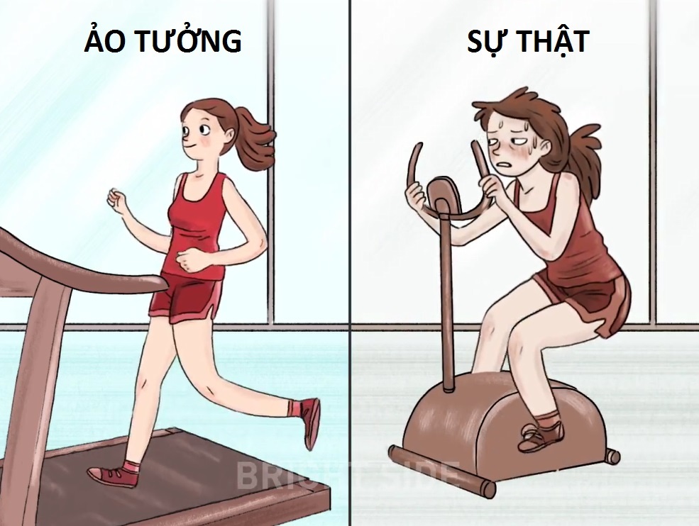 Ao tuong cua phu nu ve viec tap the duc hinh anh