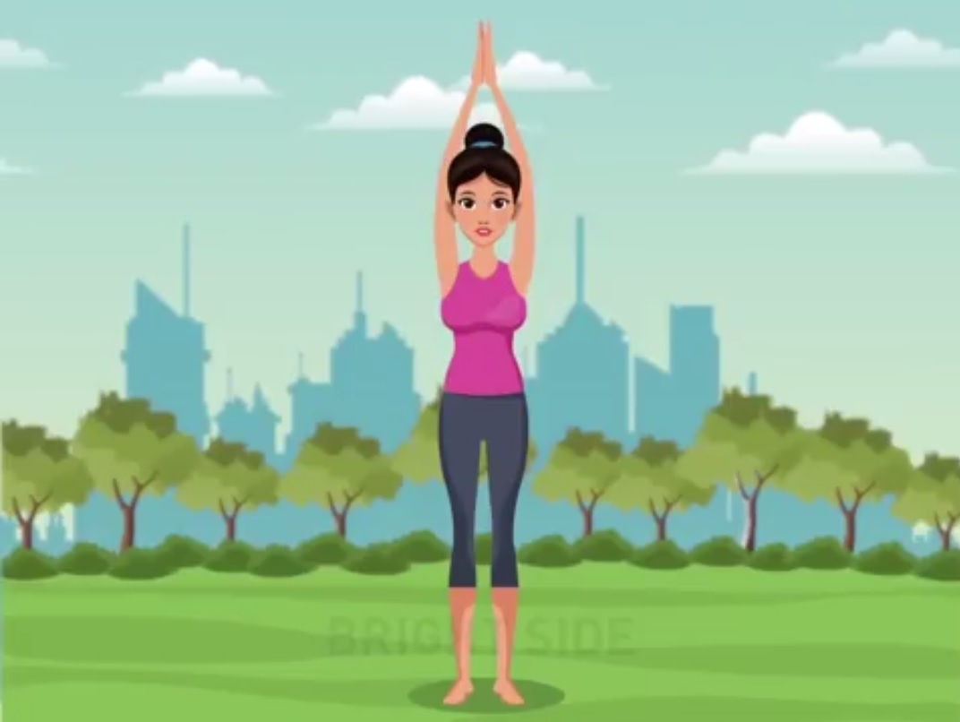 Bai tap cai thien tu the trong mot phut cua nguoi Nhat hinh anh