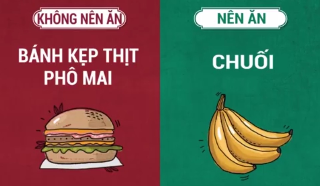 Thuc pham nen va khong nen an truoc khi ngu hinh anh