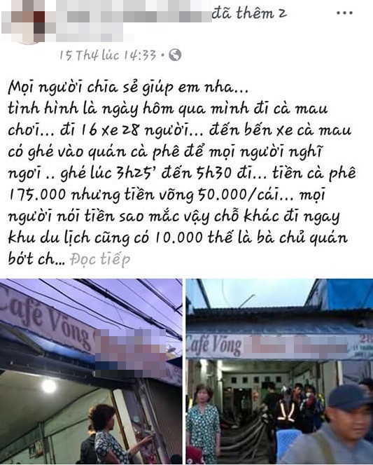 Nhóm phượt 28 người tố chủ quán nước 'chặt chém' ảnh 2 Nhom phuot 28 nguoi to chu quan nuoc 'chat chem' anh 2