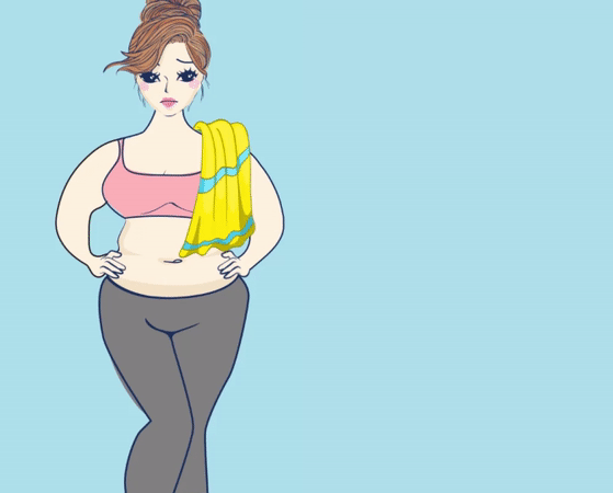 Thay doi co the sau 30 ngay chi voi mot chiec khan hinh anh