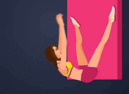 Bai tap giam mo bung nhanh voi buc tuong hinh anh