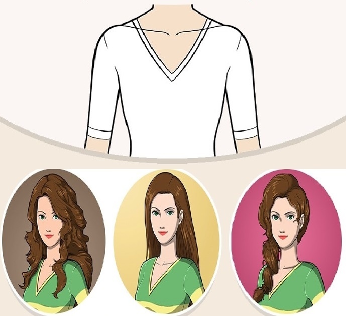 Chon kieu toc phu hop voi vay ao anh 1