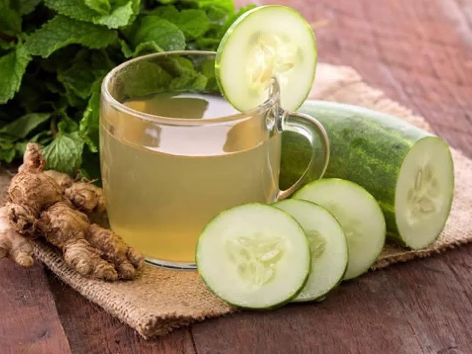 Danh bay mo bung voi nuoc uong tu gung va dua chuot hinh anh