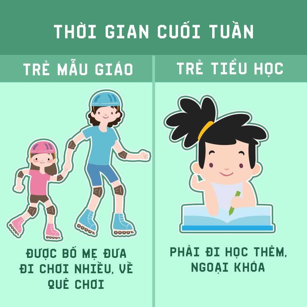 Sự khác biệt giữa mầm non và tiểu học ảnh 8 Su khac biet giua mam non va tieu hoc anh 8