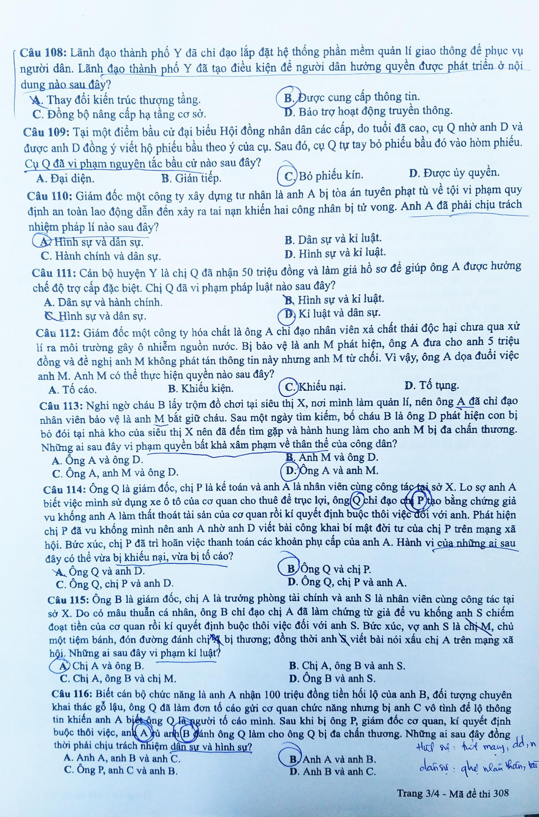 De thi mon Giao duc Cong dan anh 3