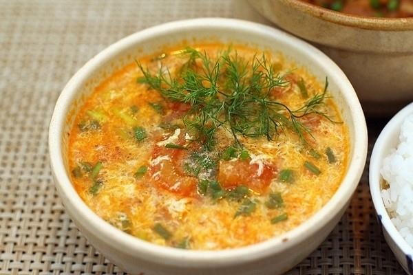 Canh nấu trứng ảnh 1 Canh nau trung anh 1