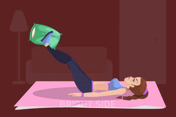 Bai tap voi chiec goi giup co the san chac hinh anh