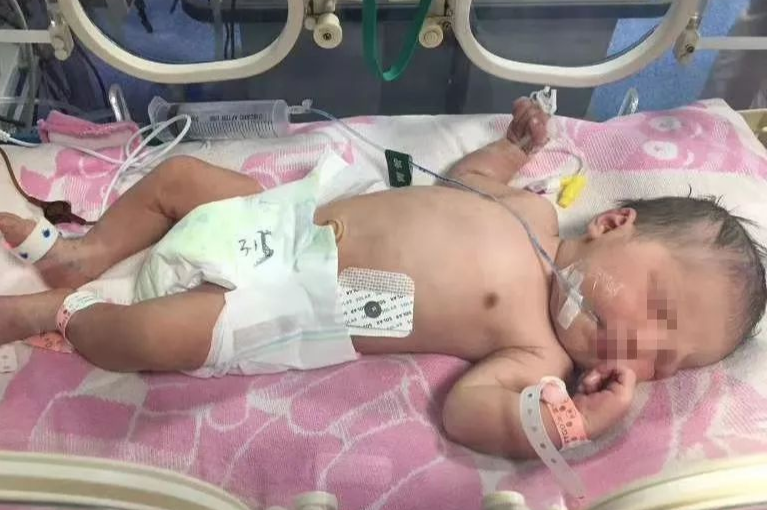 Be gai so sinh bi bo roi trong thung rac hinh anh