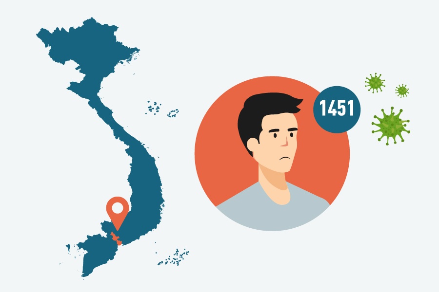 Benh nhan 1451 da di nhung dau khi den TP.HCM? hinh anh