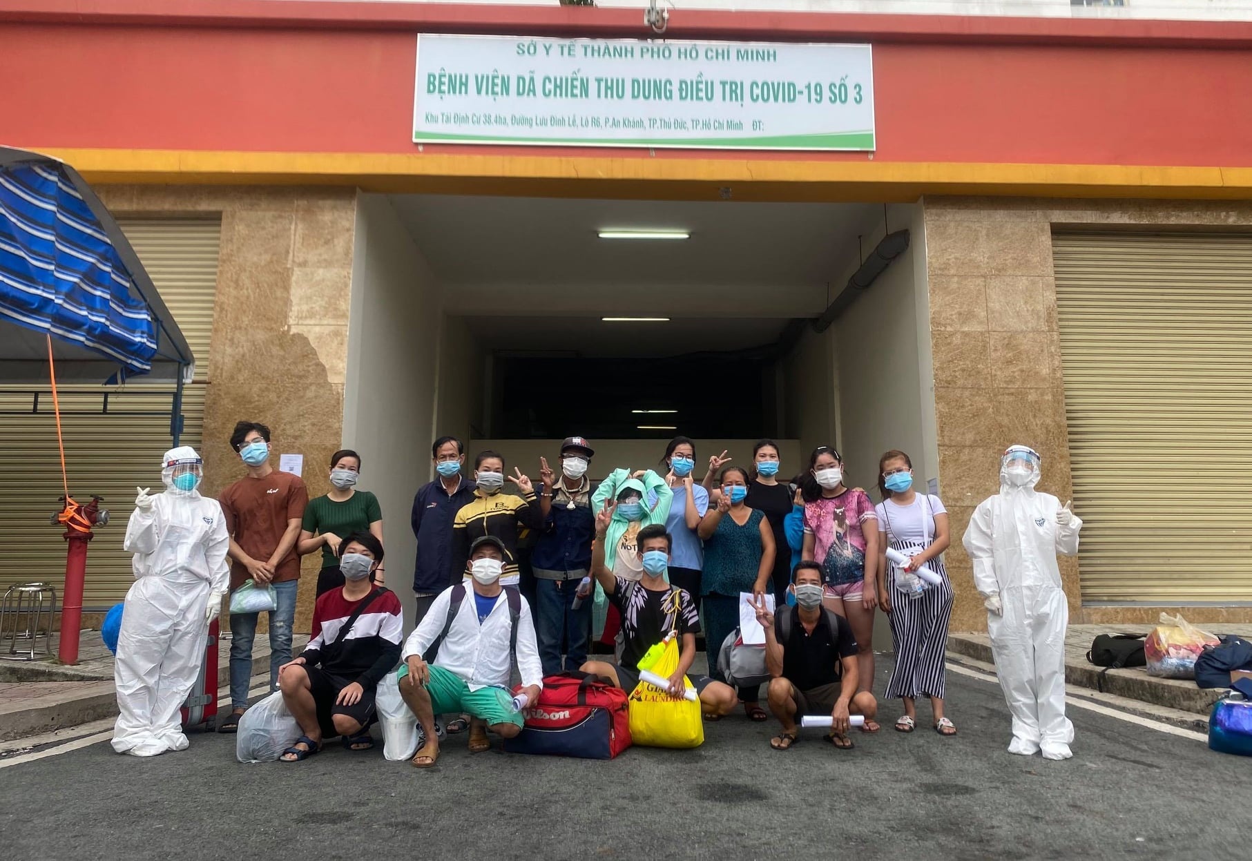 F0 xuat vien tai Benh vien da chien so 3 TP.HCM anh 1