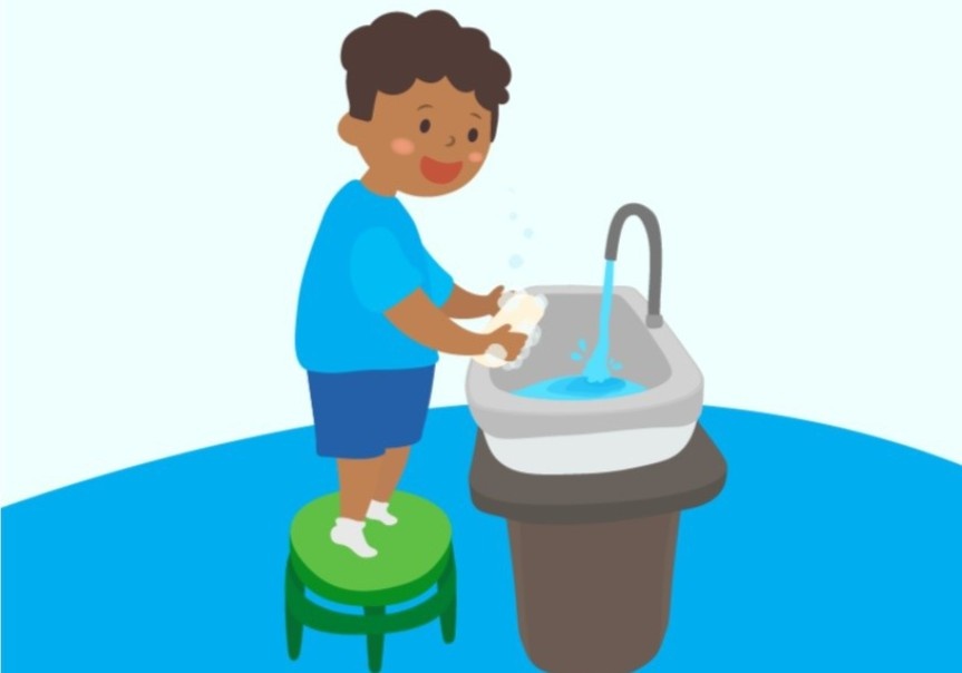 Day tre thoi quen rua tay trong 20 giay anh 1