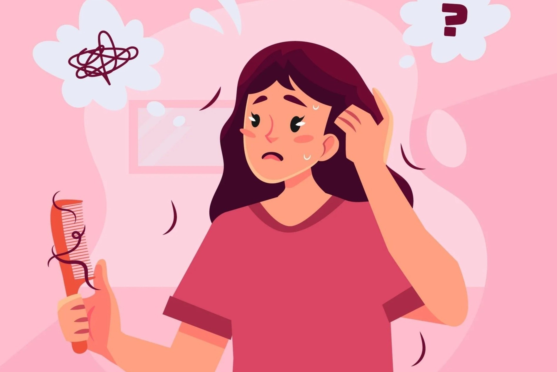 Khac phuc am anh rung toc sau sinh hinh anh