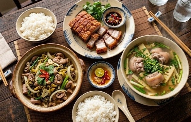 30 mon an tu thit heo ngon de lam hinh anh