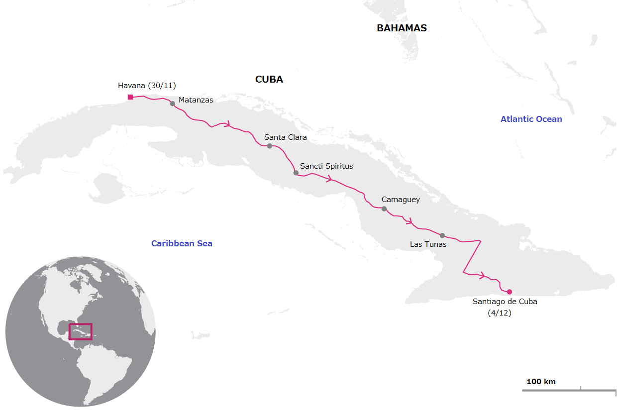 doan xe cho tro cot Fidel Castro anh 15