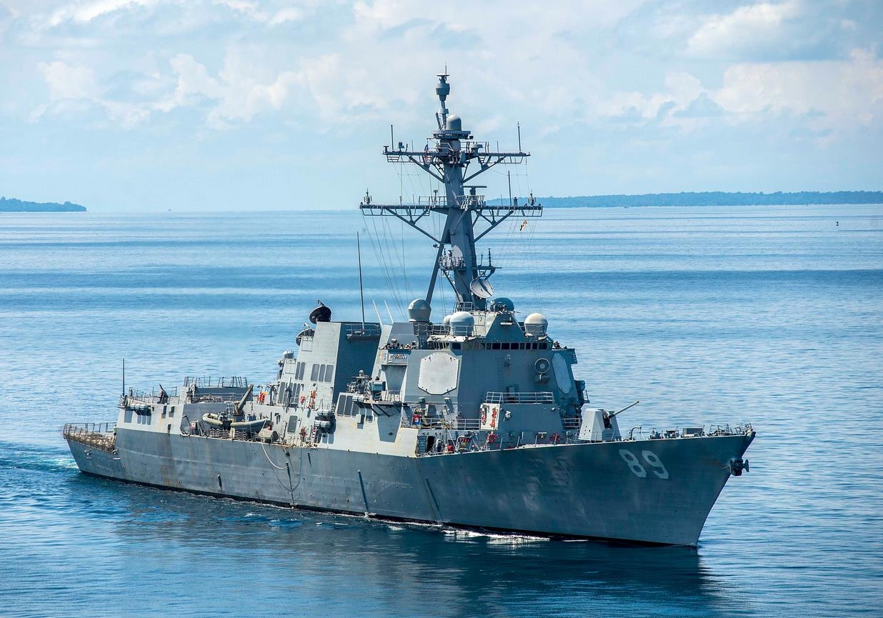 tàu khu trục Mỹ tới Cam Ranh ảnh 1 tau khu truc My toi Cam Ranh anh 1