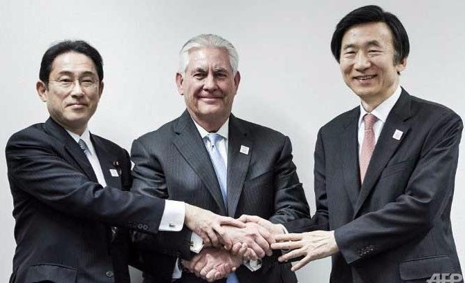 My hua su dung vu khi hat nhan bao ve Nhat, Han hinh anh