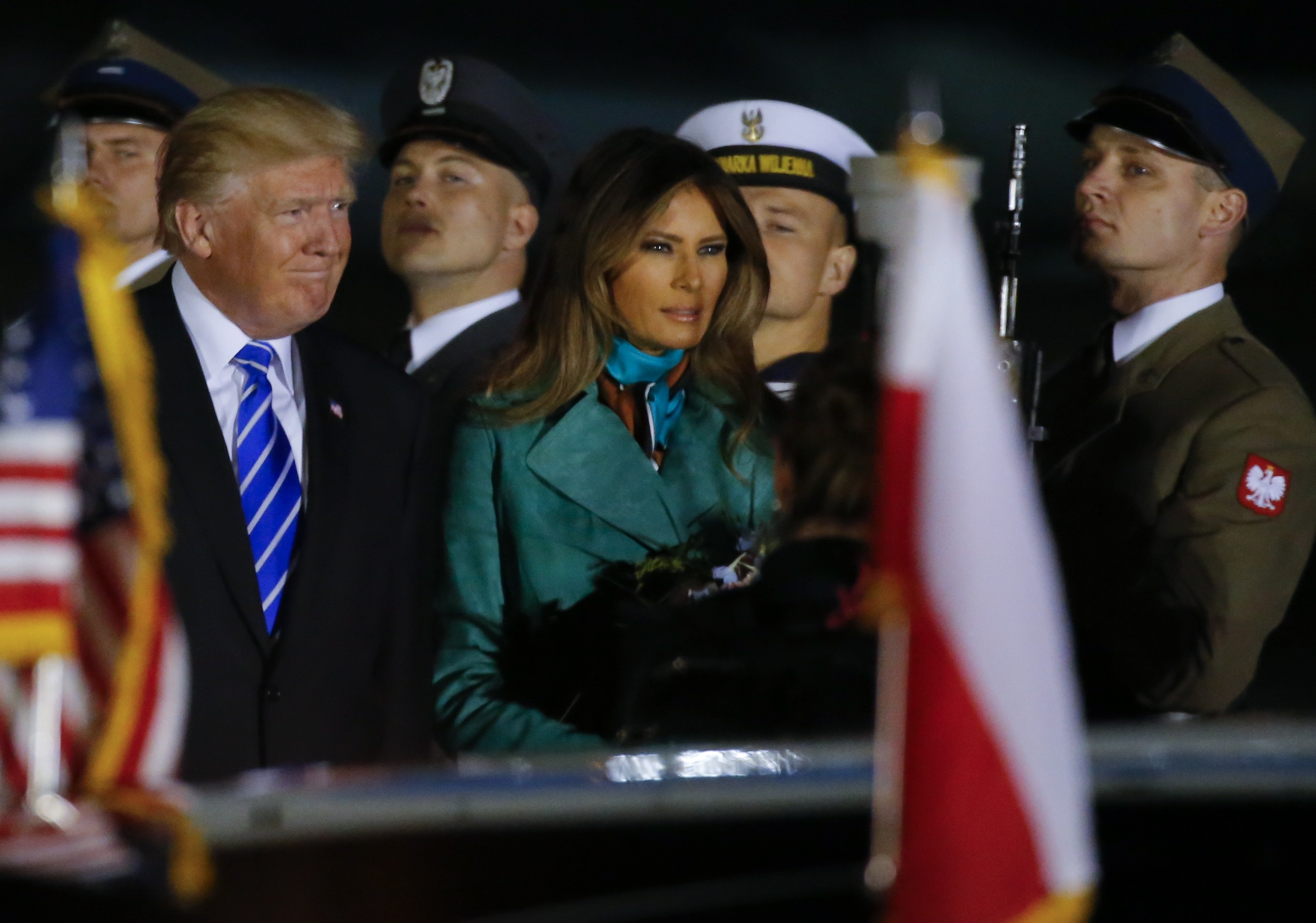 Trump tham Ba Lan anh 1