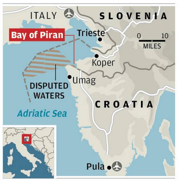 tranh chấp biển Croatia và Slovenia ảnh 1 tranh chap bien Croatia va Slovenia anh 1