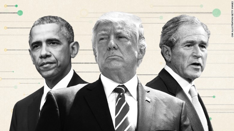 Cuu TT Bush va Obama cung luc chi trich ong Trump hinh anh