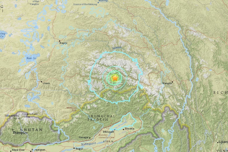 Dong dat manh 6,3 do o Tay Tang hinh anh