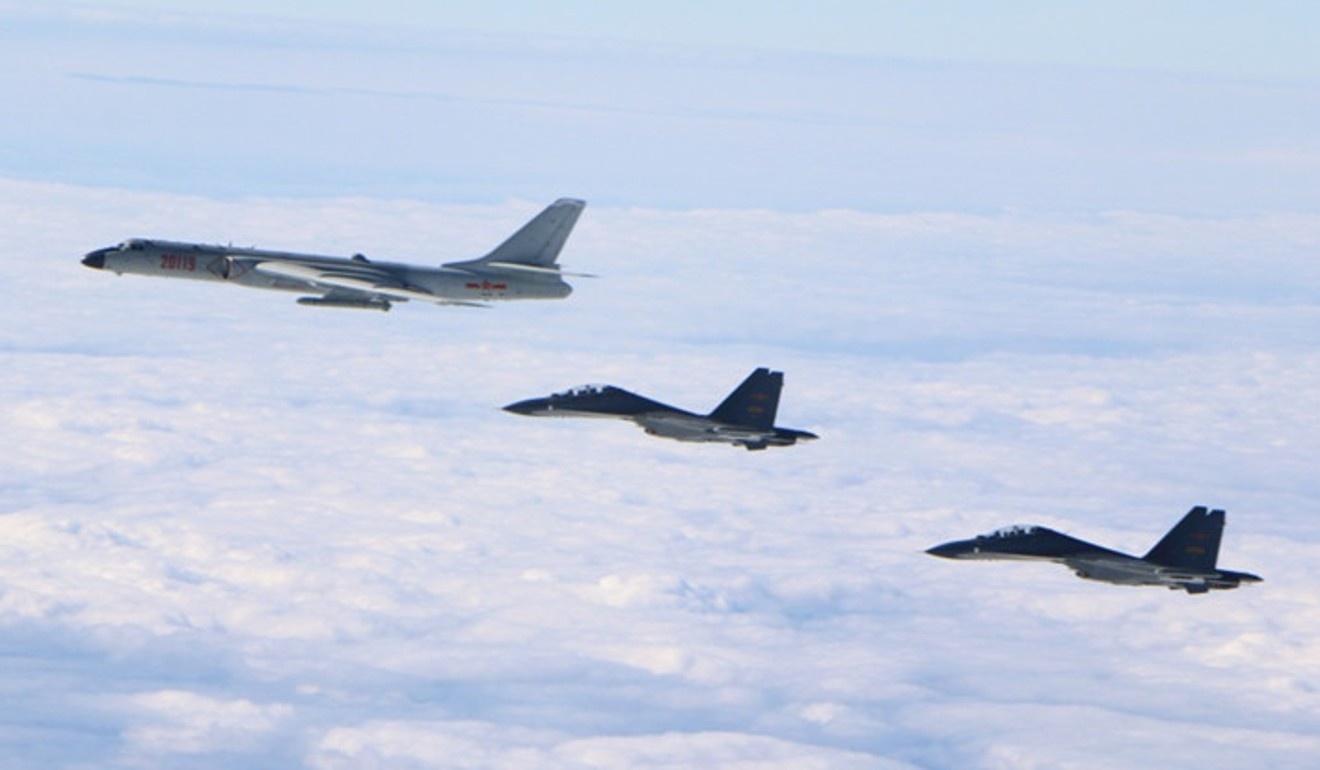 máy bay trung quốc diễn tập ở thái bình dương ảnh 1 may bay trung quoc dien tap o thai binh duong anh 1