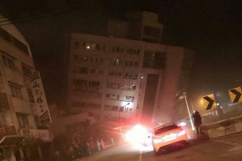 Dong dat 6,4 do lam rung chuyen mien Dong cua Dai Loan hinh anh