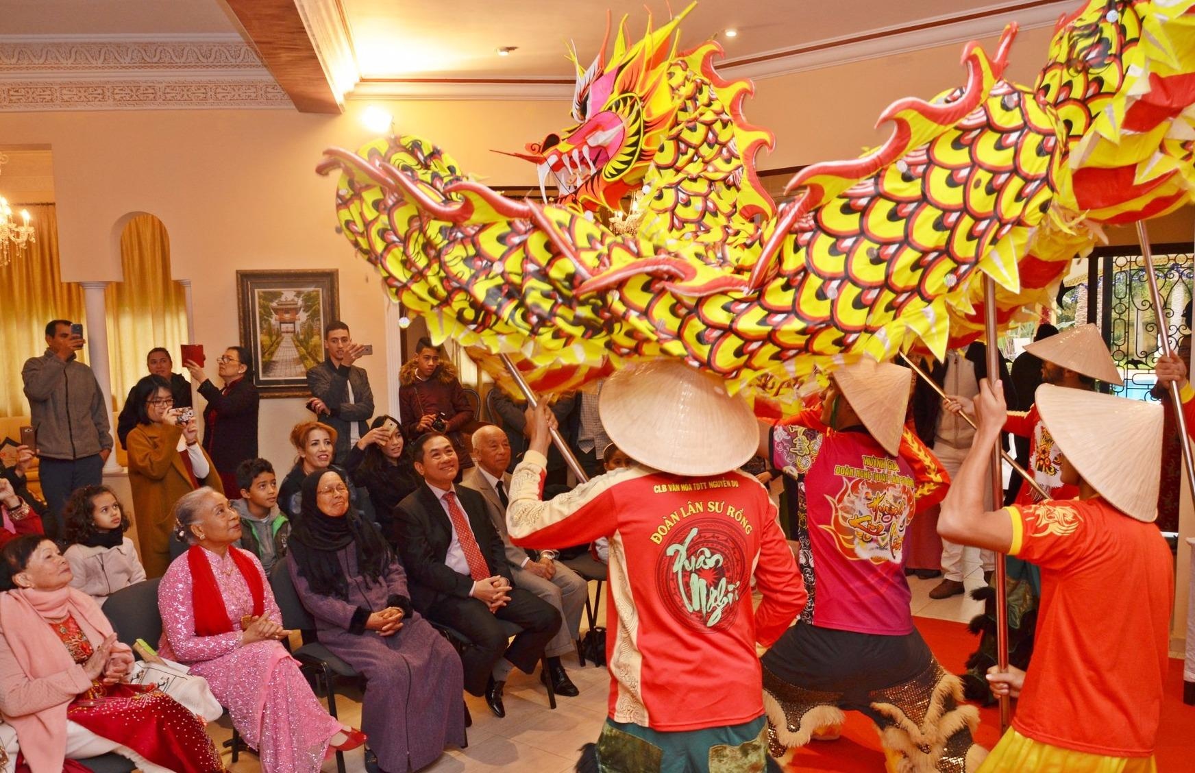 Ron rang Tet cong dong cua kieu bao khap nam chau hinh anh