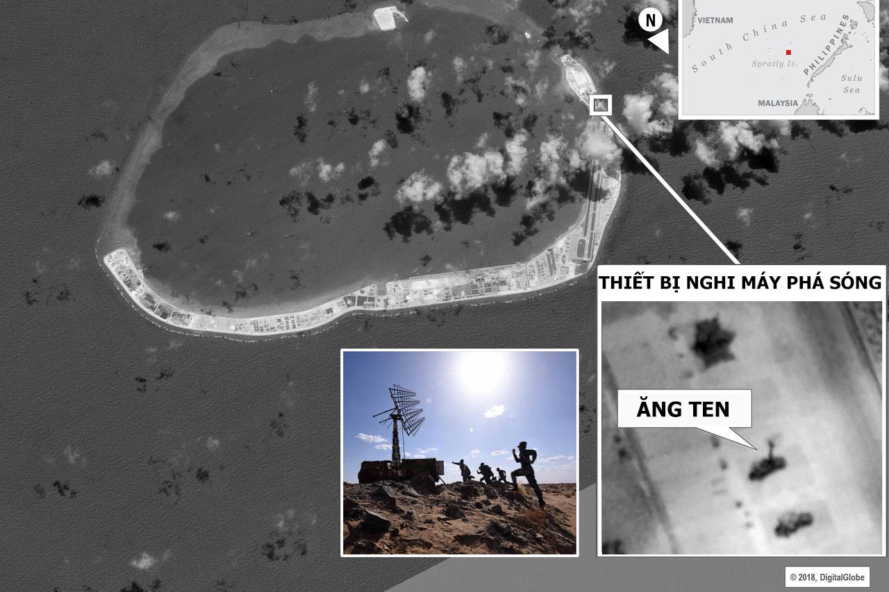 VN phan doi TQ lap dat thiet bi gay nhieu song o Truong Sa hinh anh