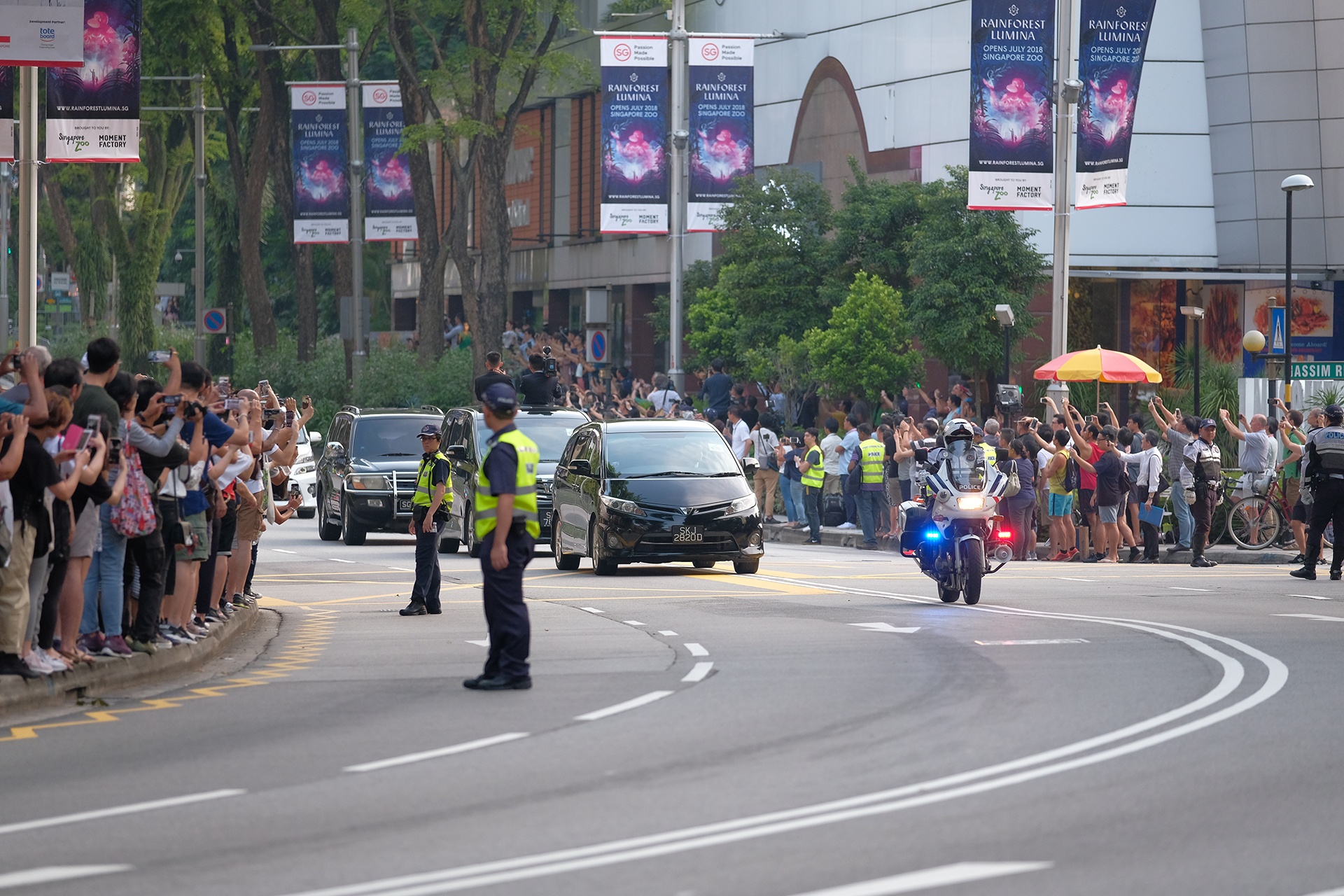 doan xe kim jong un o singapore anh 5