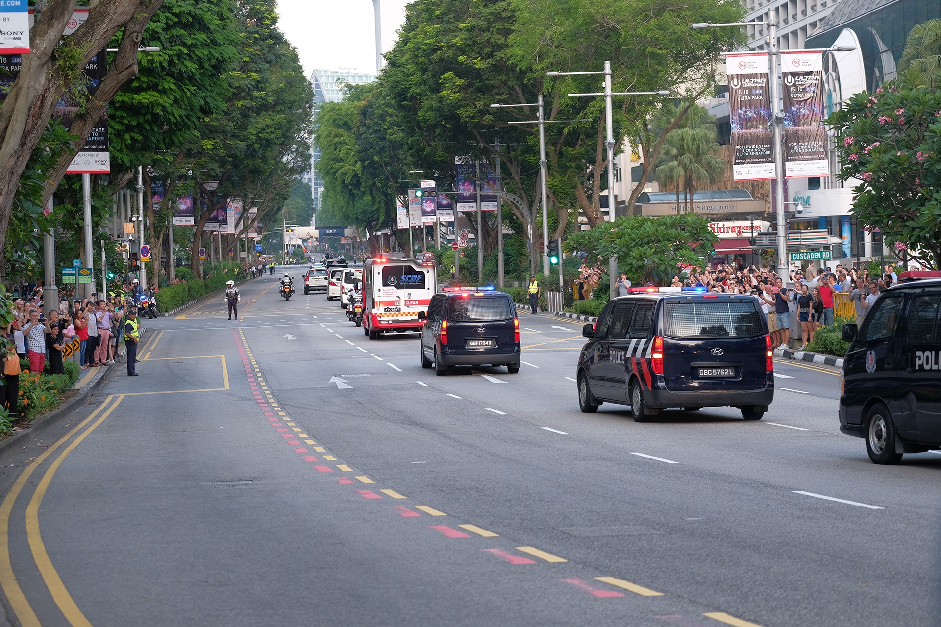 doan xe kim jong un o singapore anh 7