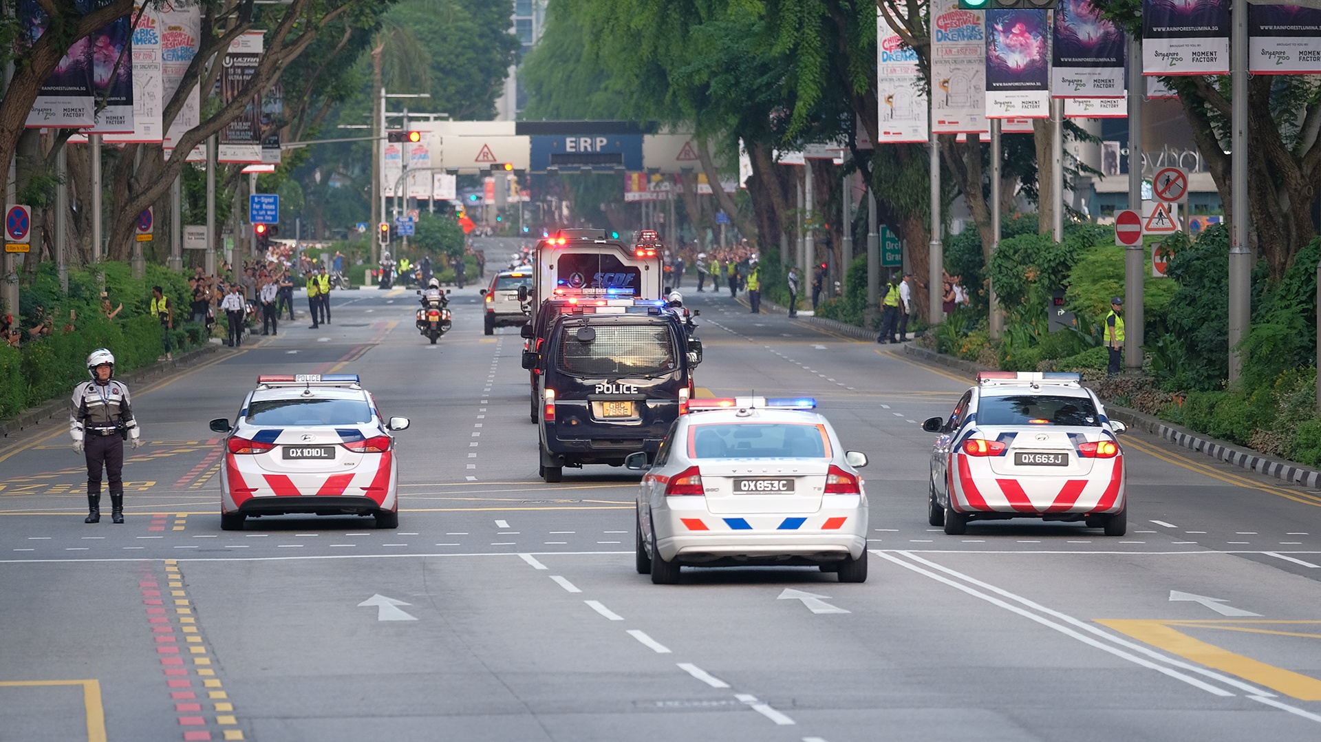 doan xe kim jong un o singapore anh 8