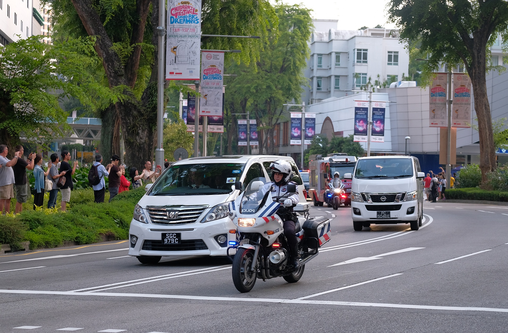 doan xe kim jong un o singapore anh 2