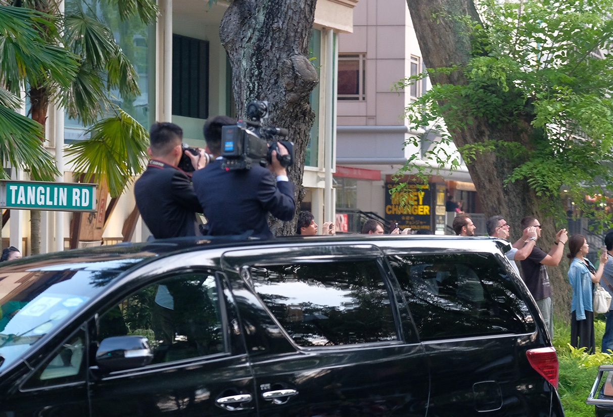 doan xe kim jong un o singapore anh 3