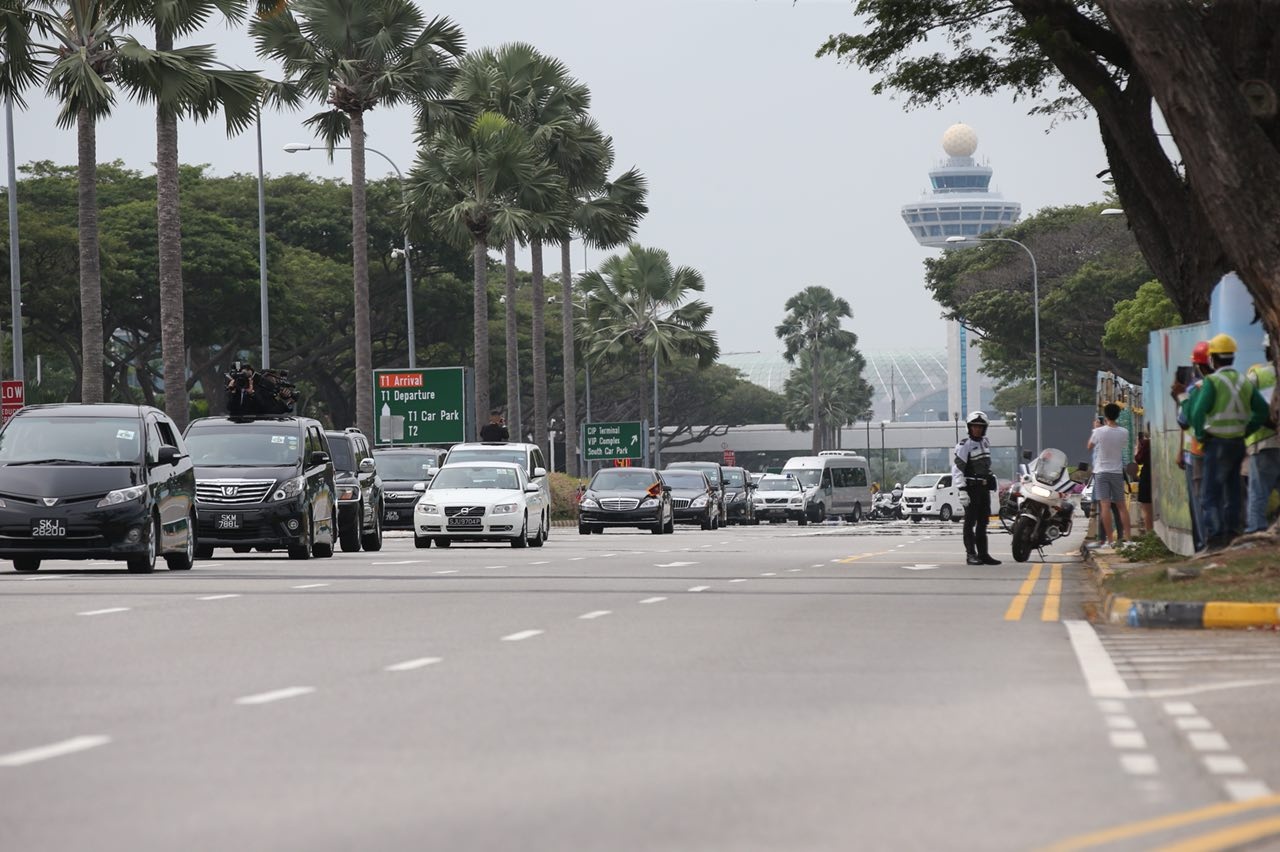 đoàn xe kim jong un ở singapore ảnh 1 doan xe kim jong un o singapore anh 1