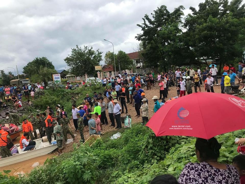 vỡ đập thủy điện Lào ảnh 1 vo dap thuy dien Lao anh 1