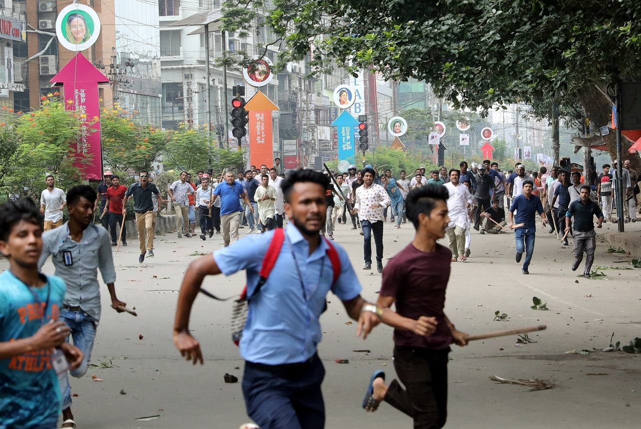 bieu tinh o bangladesh anh 2