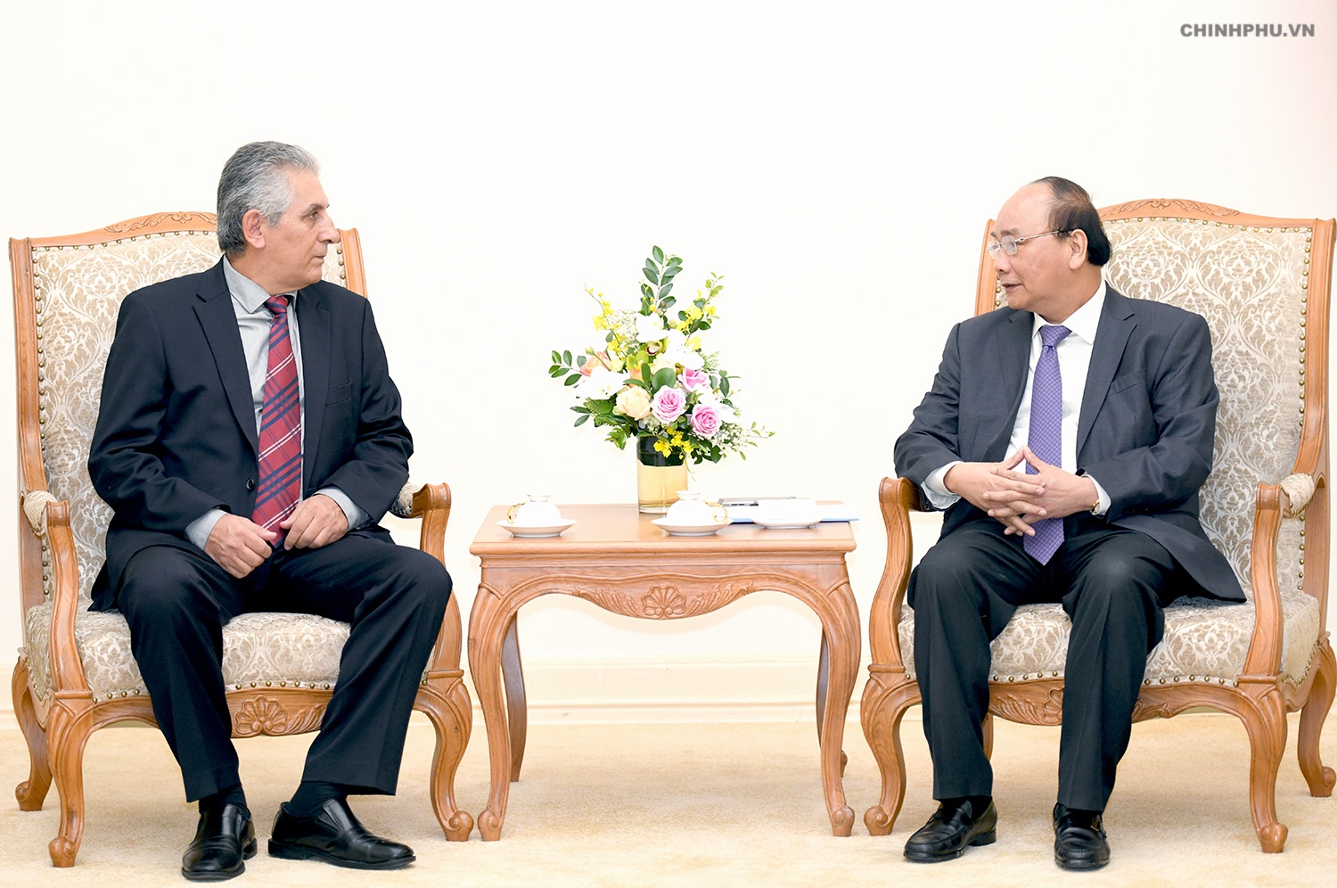 Thu tuong tiep Tong thu ky Lien hiep Cong doan The gioi hinh anh