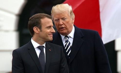 Vua dap xuong Paris, ong Trump da mia mai tong thong Phap hinh anh