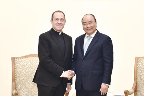 Thu tuong tiep Thu truong Ngoai giao Toa thanh Vatican hinh anh