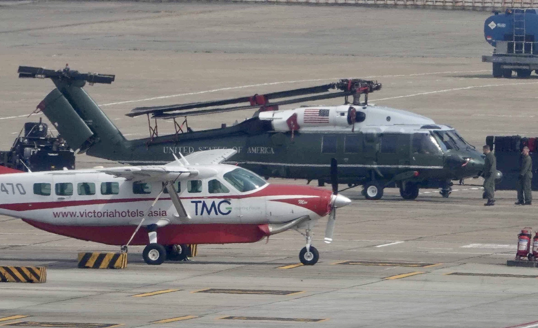 Marine One Trump den Ha Noi anh 4