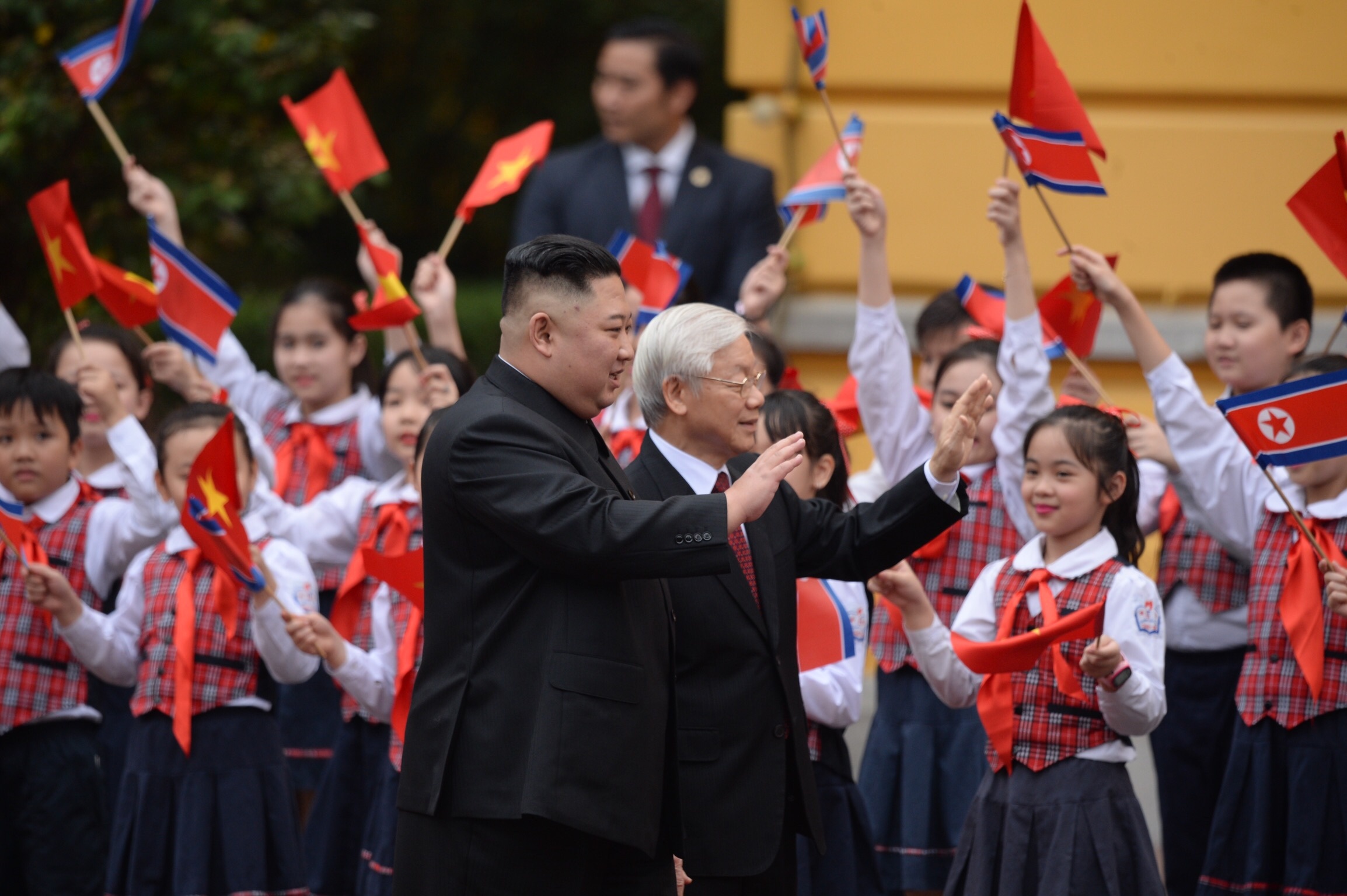 Tong bi thu, Chu tich nuoc don, hoi dam voi Chu tich Kim Jong Un hinh anh