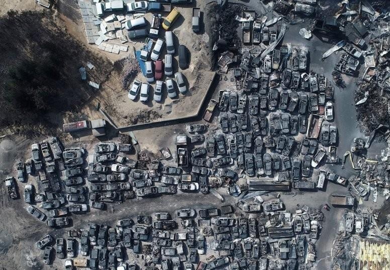 Chay rung o 6 tinh thanh Han Quoc, chua co nguoi Viet bi anh huong hinh anh