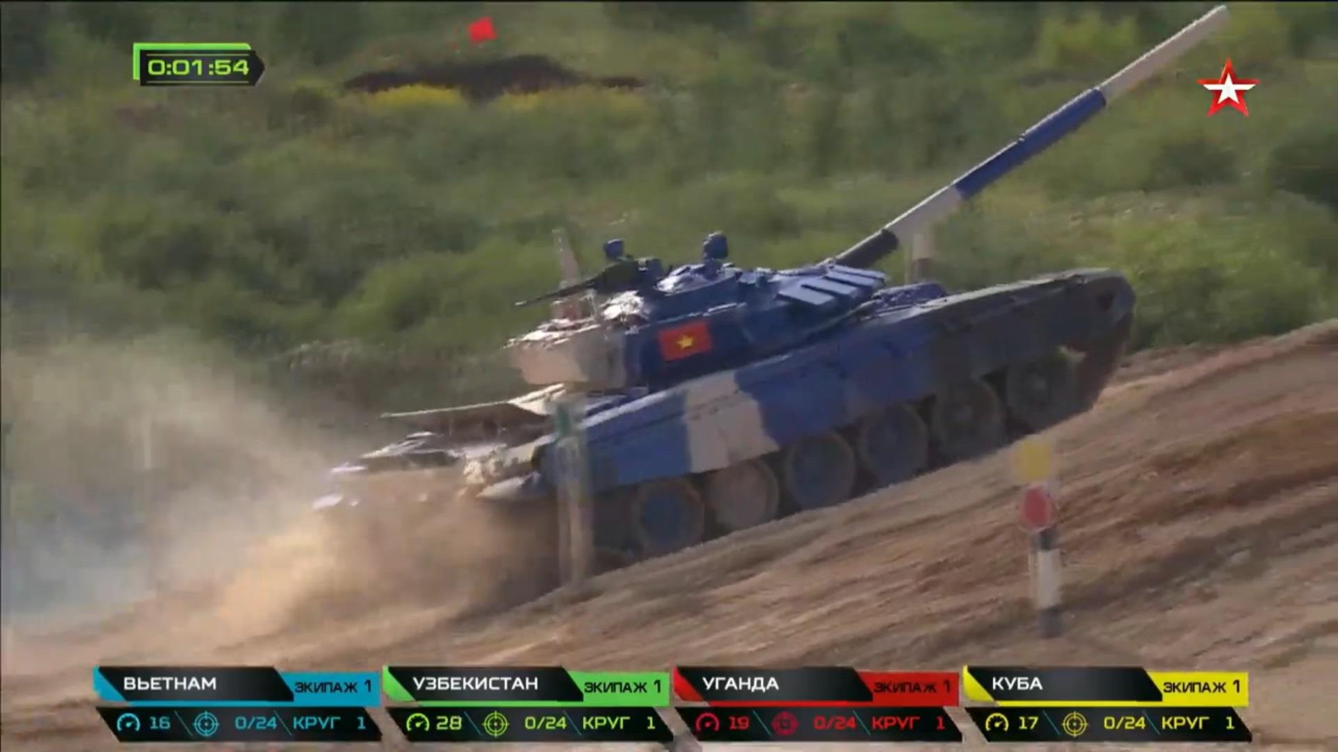 Doi xe tang Viet Nam voi hanh trinh gianh HCB o Tank Biathlon hinh anh